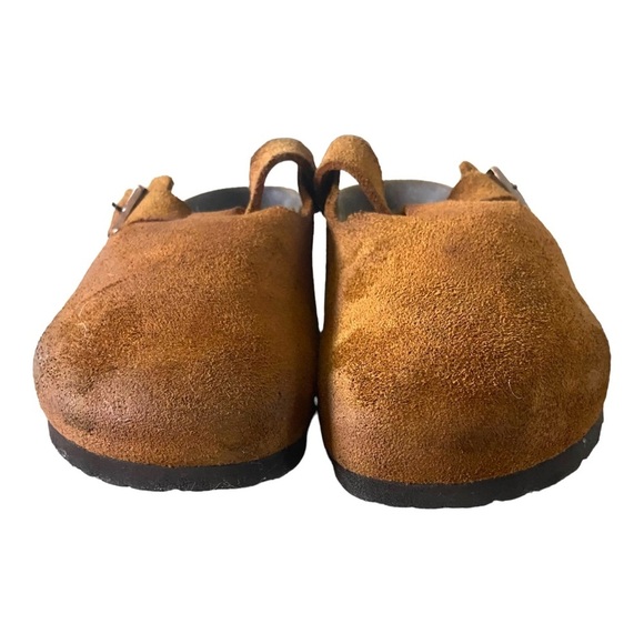 Birkenstock Boston Mink Suede Leather Clog Soft Bed Sz 39 narrow - Picture 5 of 8